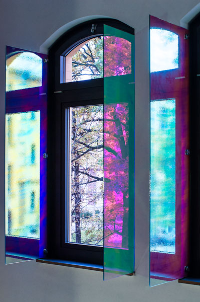 Fenster mit Läden, Blick von innen nach außen