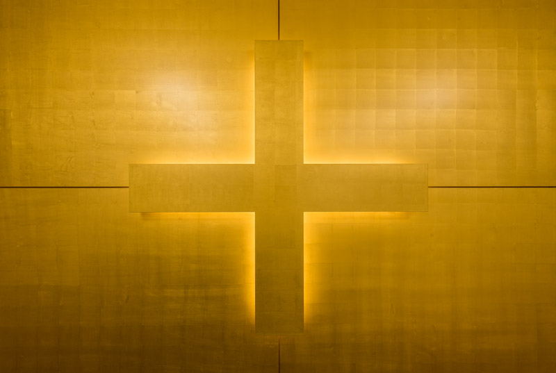 Detail vergoldete Wand