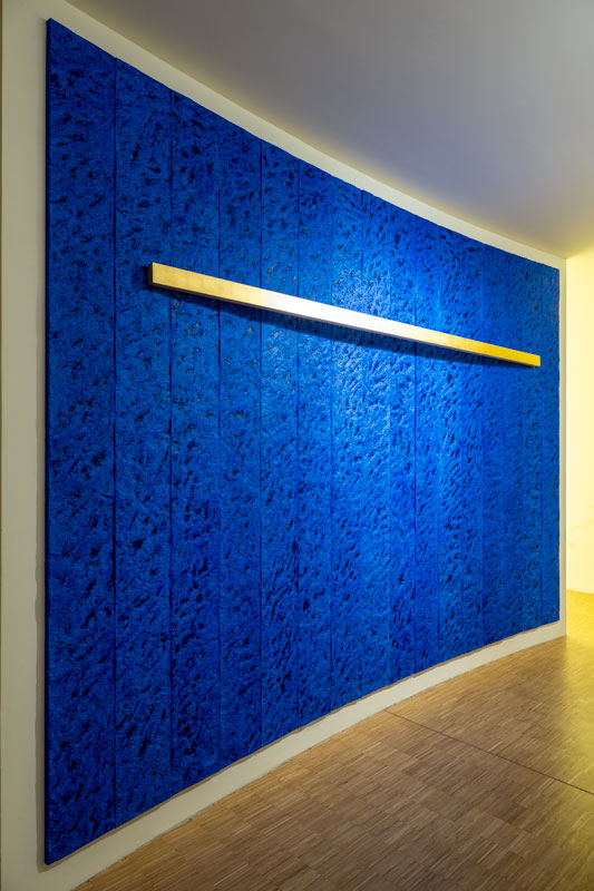 Detail eines Buntglasfensters